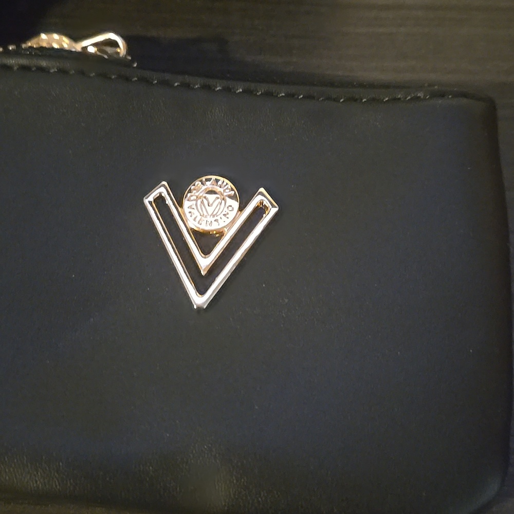 Valentino Orlandi Black Studded Flap Shoulder Bag Gold Hardware NWT Italian Desi - Picture 5 of 9